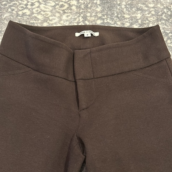 ALICE & OLIVIA SIZE 2 KNIT PANT IN AN AMAZING BROWN COLOR - Picture 6 of 10